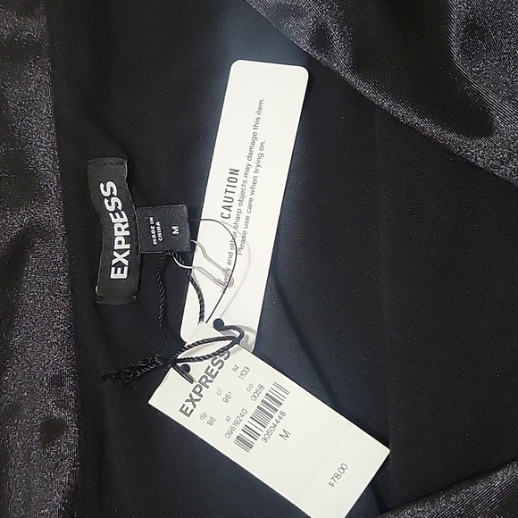 Express Satin Draped Shoulder Top size medium - Picture 8 of 14